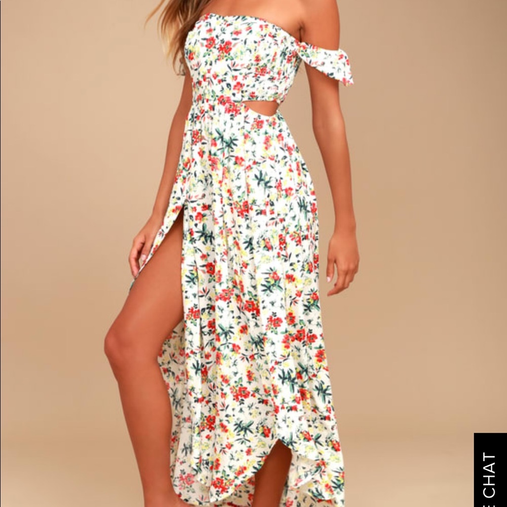 White floral sundress